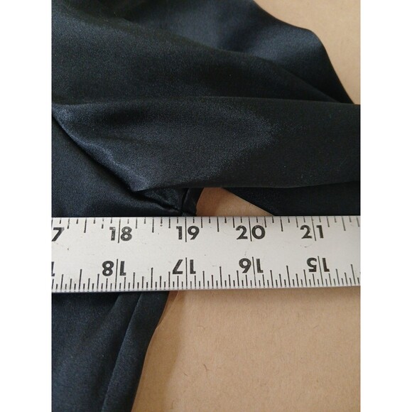 Vintage 80s Lacy Afternoon Satin Secretary Blouse Size 8 Whimsigoth - Picture 4 of 6